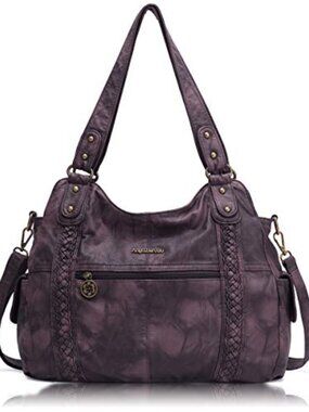 Large Hobo Bag Soft PU Leather Shoulder Purse Anti-Scratch Women Handbag